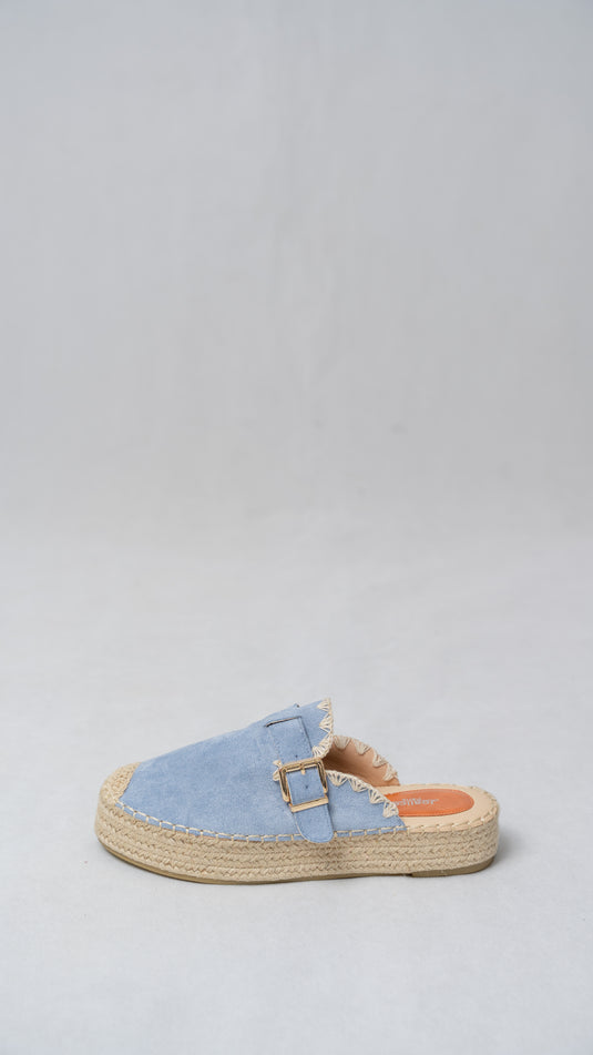 Mules daim à plateforme Femmes