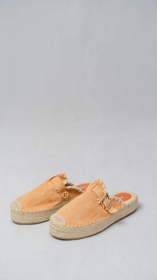 Mules daim à plateforme Femmes