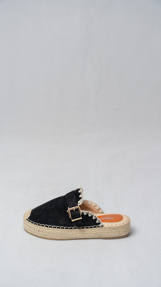 Mules daim à plateforme Femmes