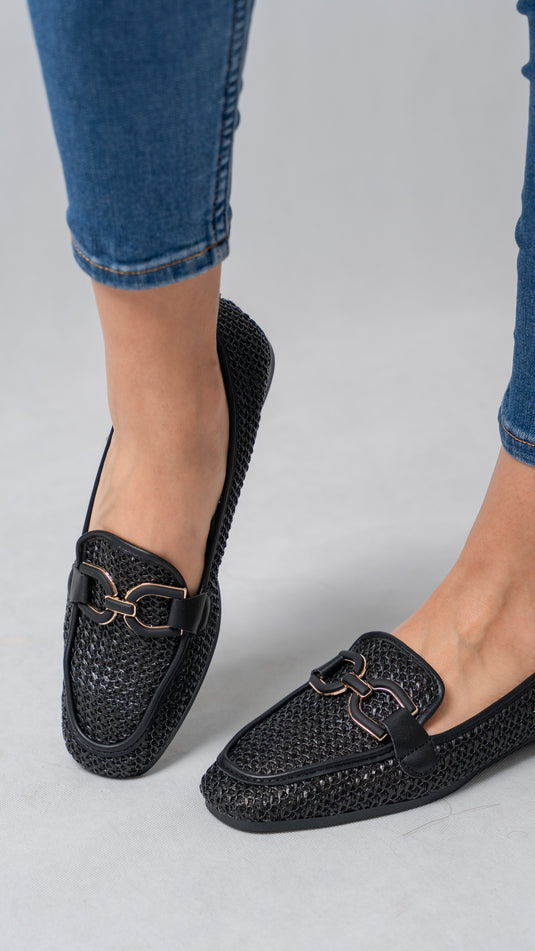 Mocassin avec boucles