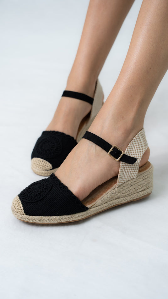 Sandale femme compensée