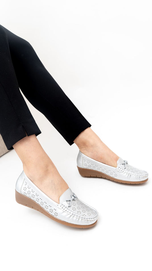 Mocassin confort compensée