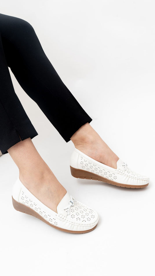 Mocassin confort compensée