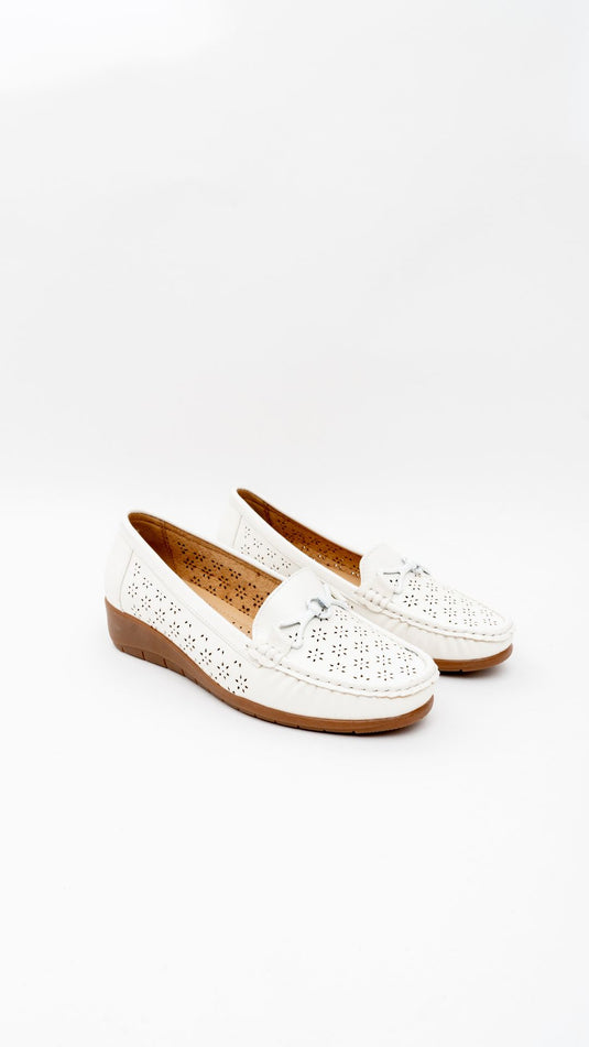 Mocassin confort compensée