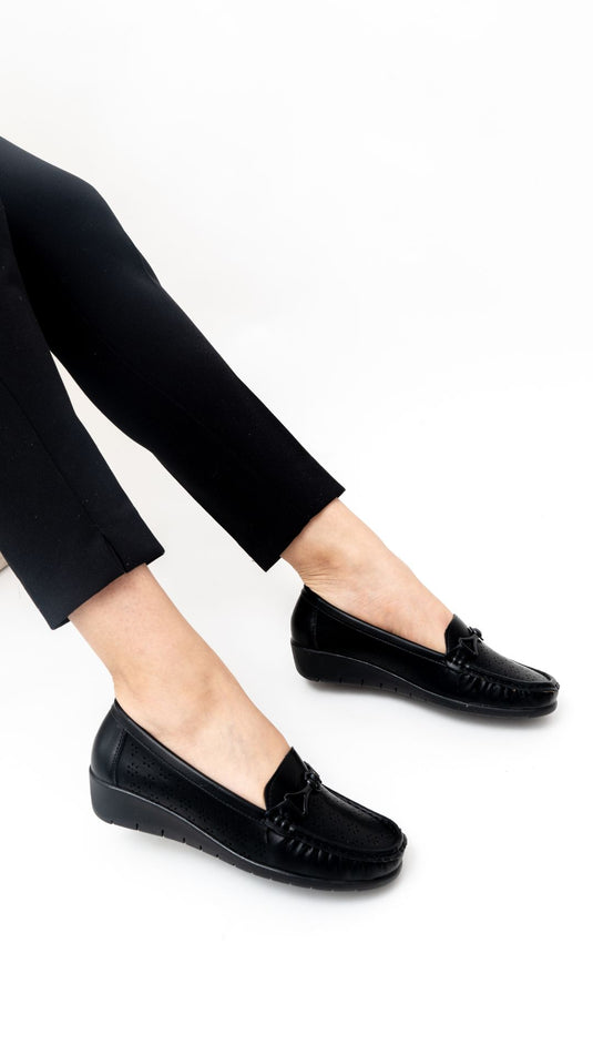 Mocassin confort compensée