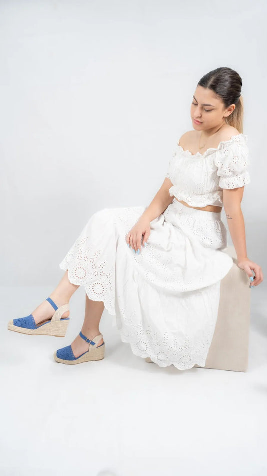 Sandale femme compensée