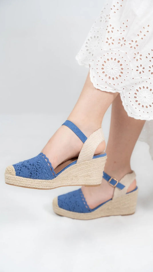 Sandale femme compensée