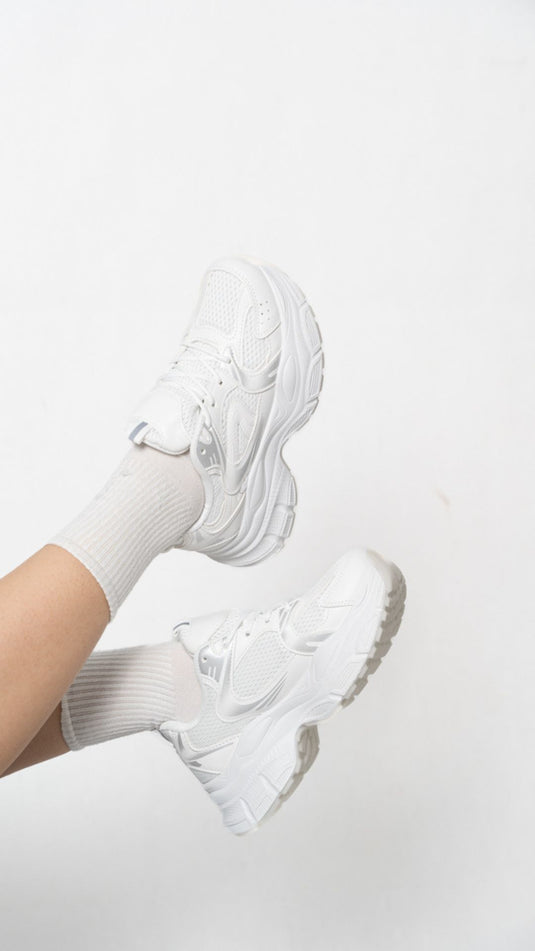 Baskets à lacets et semelle épaisse