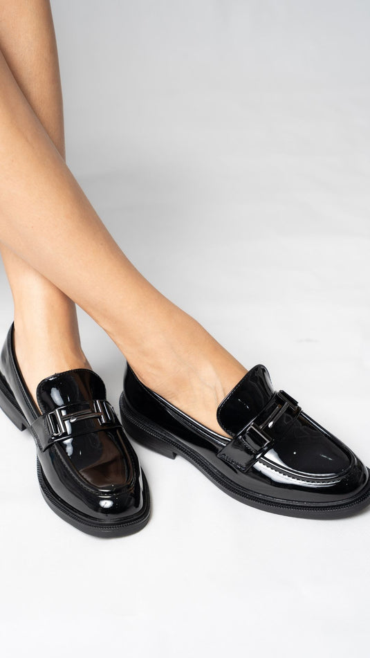 Mocassin femmes avec boucles
