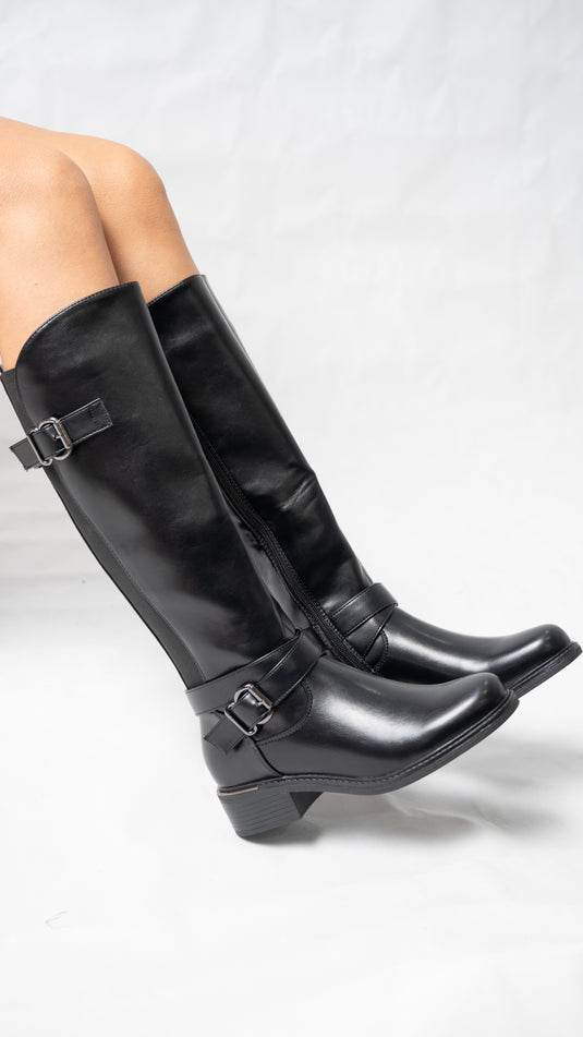 Botte femme avec ceinture