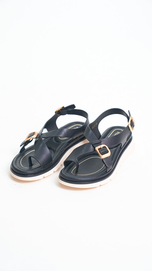 Sandales Entre-doigts Femme – Nu-pieds d'Été à Boucles Dorées Chic