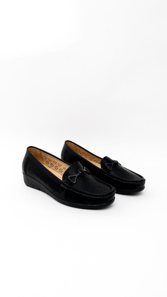 Mocassin confort compensée