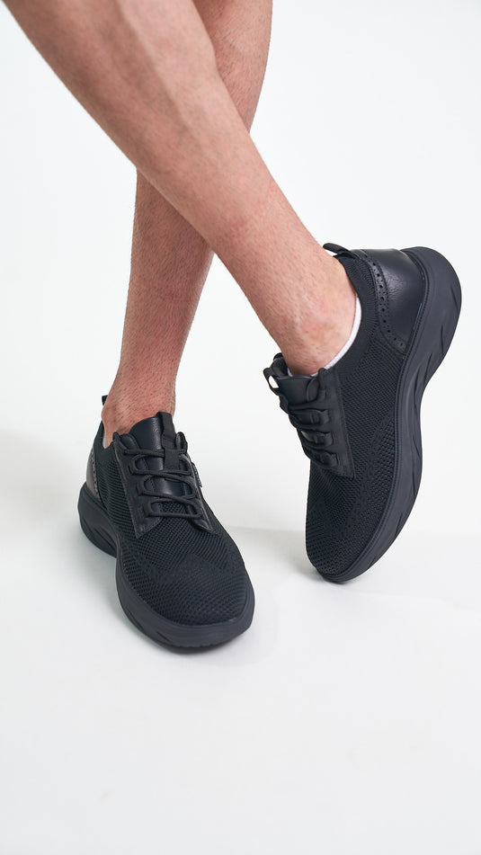 Chaussures Baskets pour Homme-  Semelle Blanche Confortable style Richelieu